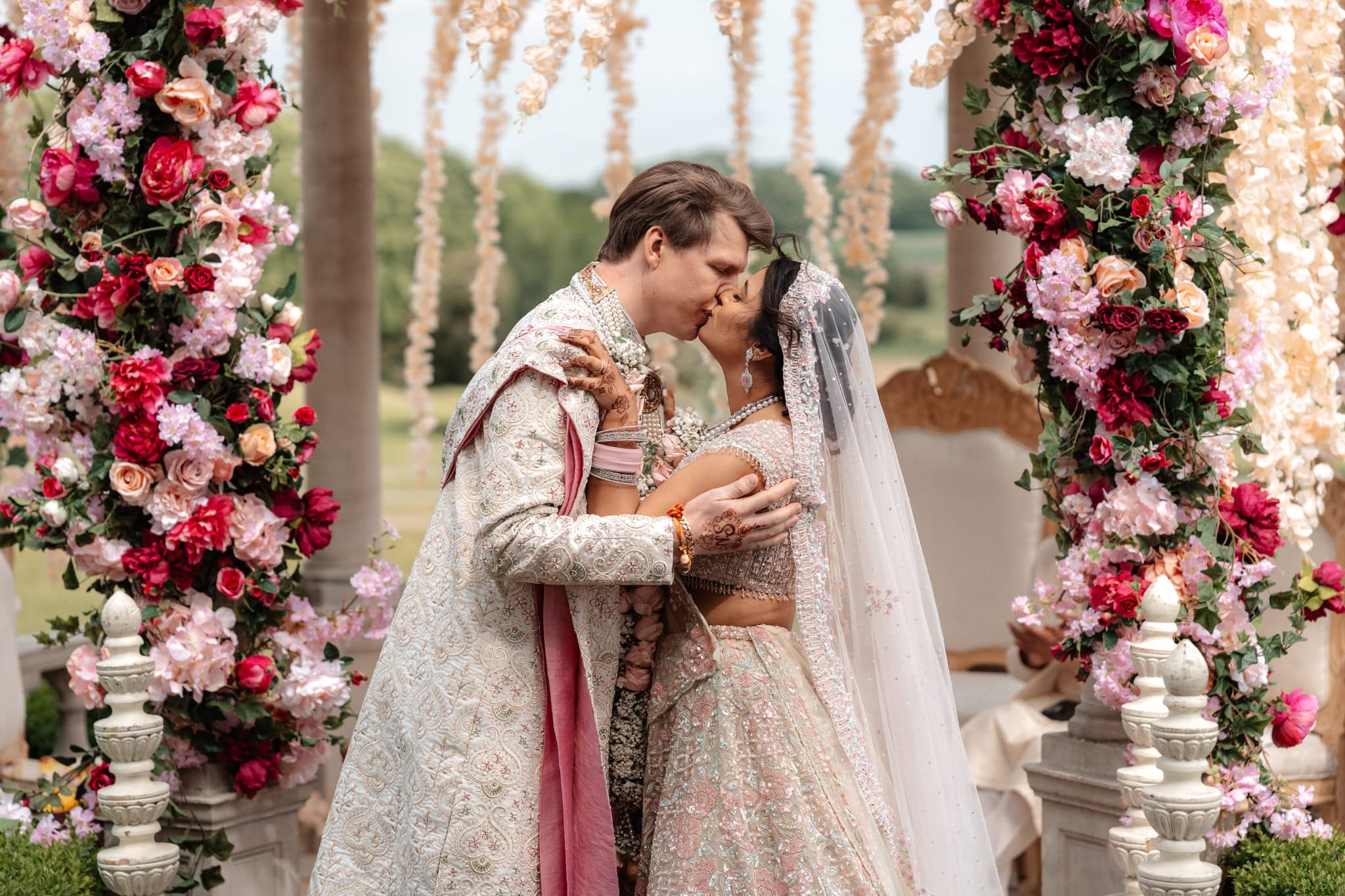 Luxury wedding service background